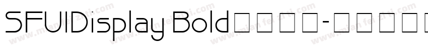 SFUIDisplay Bold字体下载字体转换